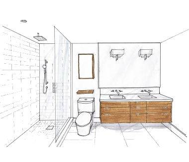Wondrous Kitchen Bathroom